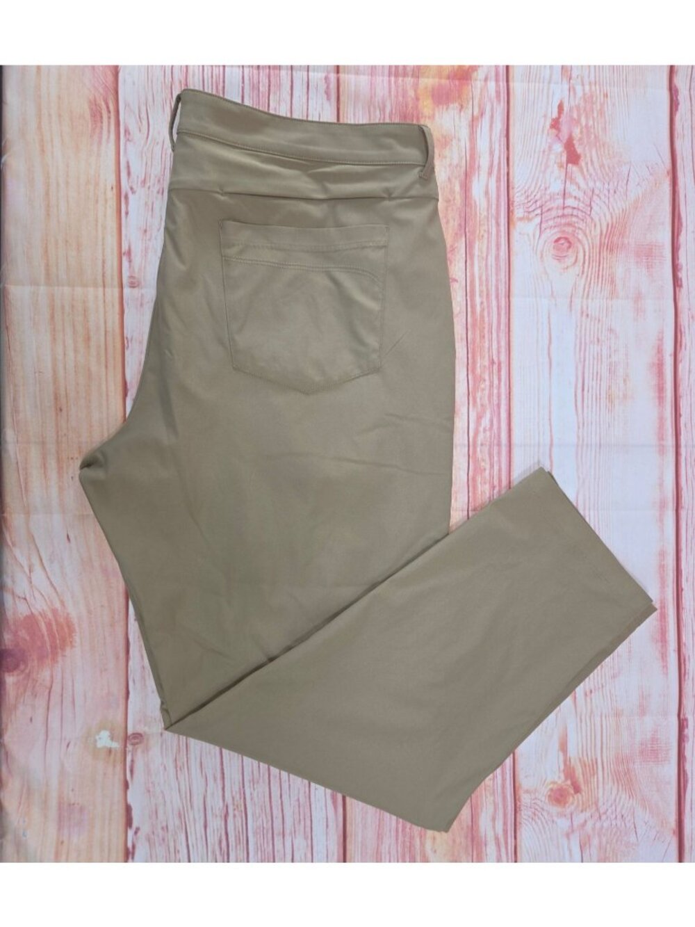 Fabletics Mens Beige The Only Pants Size 40x32 With Pockets